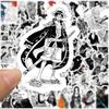 10/30/50/100pcs Black White ONE PIECE Cartoon Anime Stickers Decals DIY Laptop Car Phone Case Motorcycle Cool Waterproof Sticker