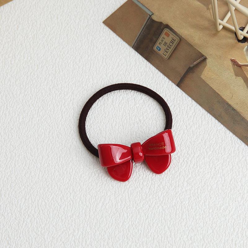 Gold Standard Acetic Acid Cute New Bow Hair Band Headband Hair Tie Rubber Band Elastic Durable Hair Rope Versatile