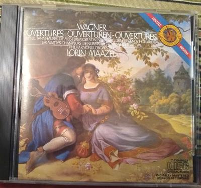 CD RICHARD WAGNER, LORIN MAAZEL, PHILH - Wagner Ouvertyrer Förspel Maazel Dir 35DC45 CBS Masterworks Japan Klassisk Begagnad