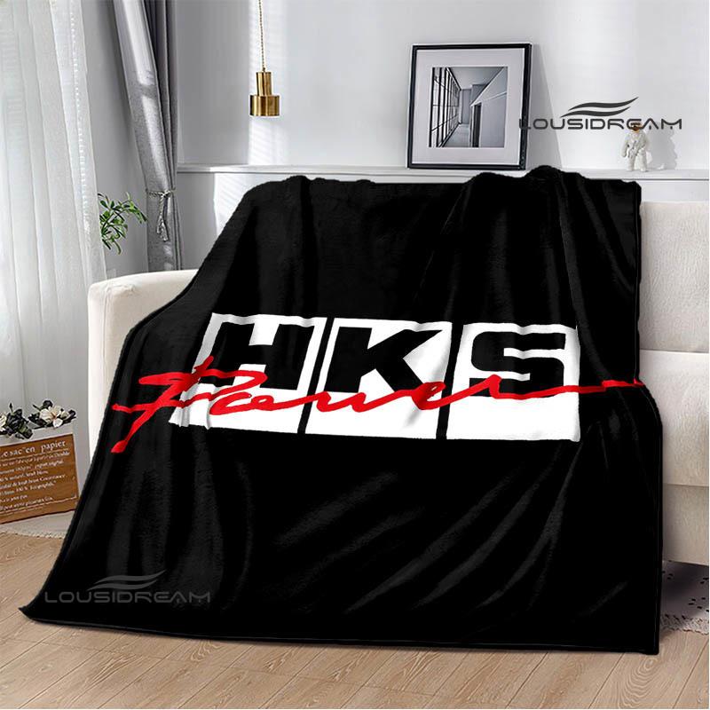 HKS Racing Car Printed Blankets Fashion Warm Blanket Soft And Comfortable Blanket Home Travel Blankets BedLinings Birthday Gift