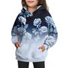 Girls' Hooded Tie-Dye Sweatshirt - Pullover Print Top