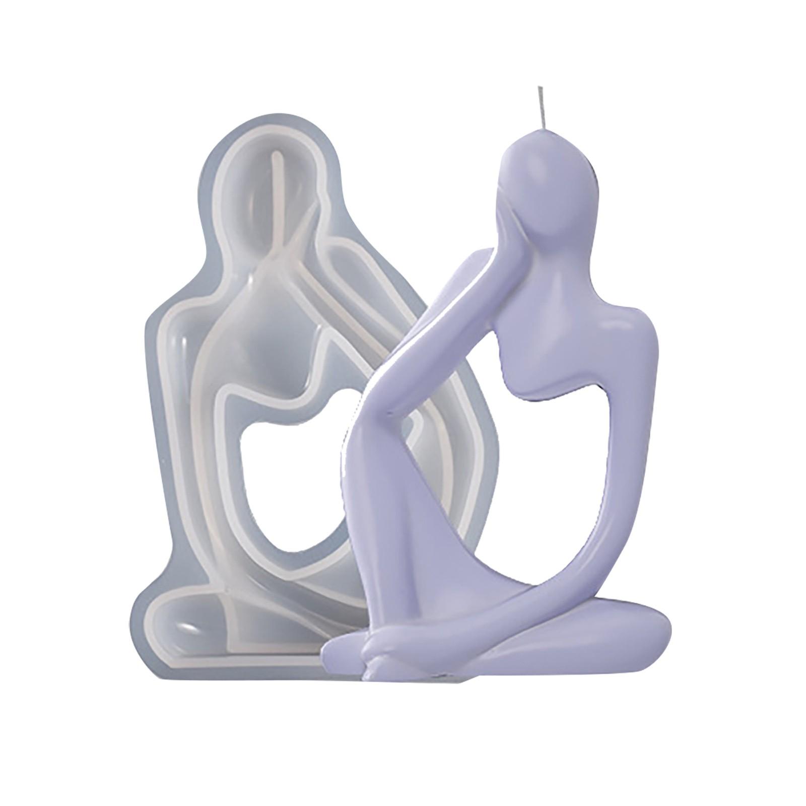 

Силиконовая форма для свечей «Искусство мыслителя», форма для скульптуры «Абстрактный мыслитель», форма для мыла, домашний декор, литейная форма, подарок на новоселье своими руками One Size