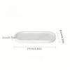 1PC Silicone Bathroom Counter Tray 9.84 Inch (Approx. 25cm) Flexible Kitchen Soap Tray