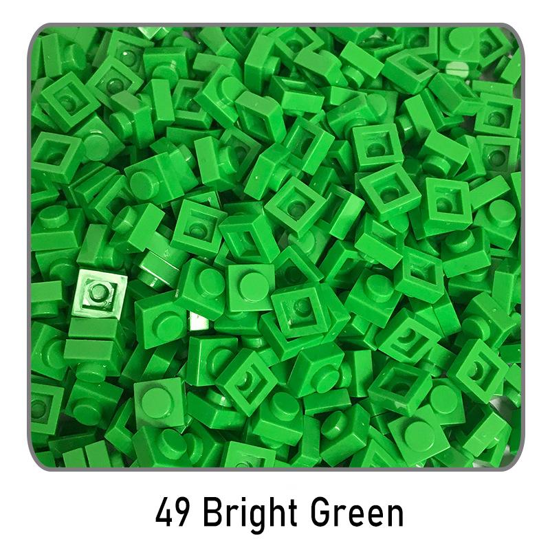 500Pcs Diy Pixel Art Building Blocks Thin Figures Bricks Compatible With 3024 1X1 Square Bricks Bulk Assemble Toys Gift For Chil
