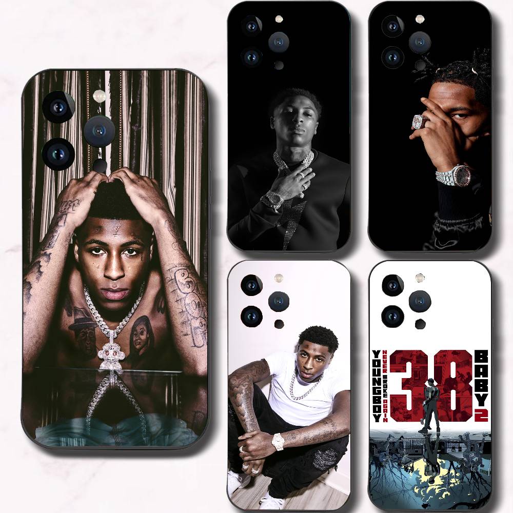 Rapper YoungBoy Never Broke Again Phone Case Black Silicone Soft Shell For IPhone 17 16 15 14 13 12 11 Air Pro Max Plus Hot Sale