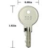 4-Pack CH506 Replacement Keys for Truck Tool Box RV Compartment Lock Keys Silver Code 506