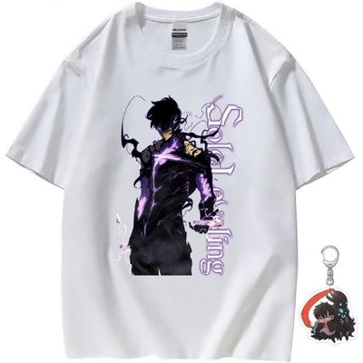 Solo Leveling Shirt for Women Men Igris Casual Costume Unisex Anime T-Shirt Sung Jinwoo Shirt Cha Hae-in(2)