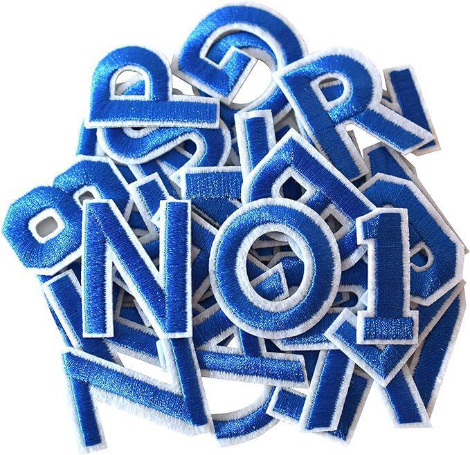 Colorful 3D Embroidered Alphabet & Number Patches for Clothing Decoration