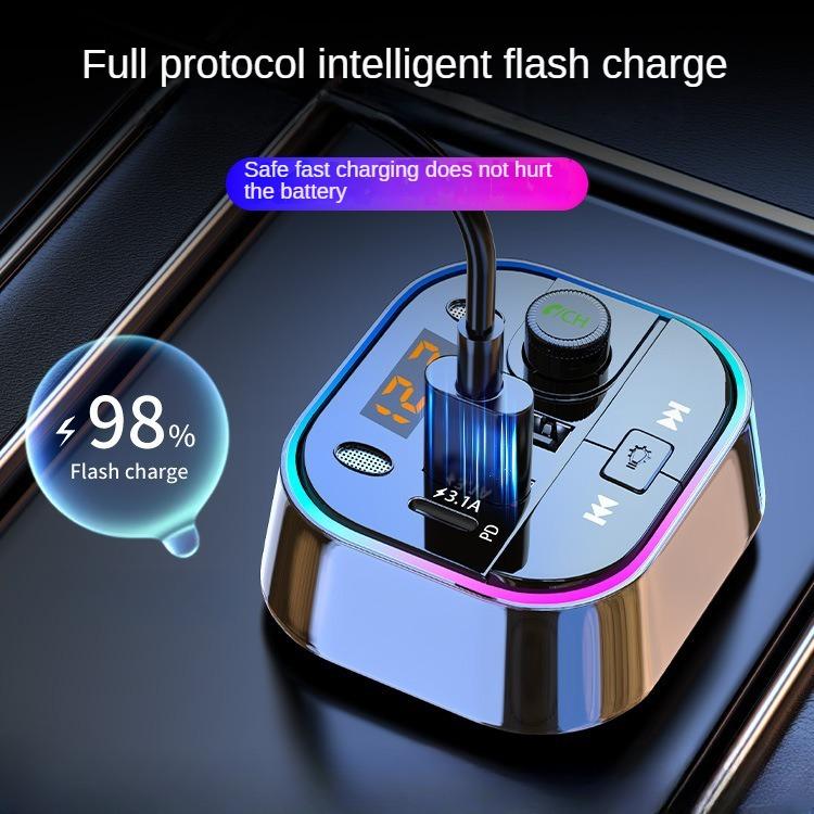 Car Bluetooth Receiver, MP3 Player, Multifunctional Lossless Sound Quality , Charger