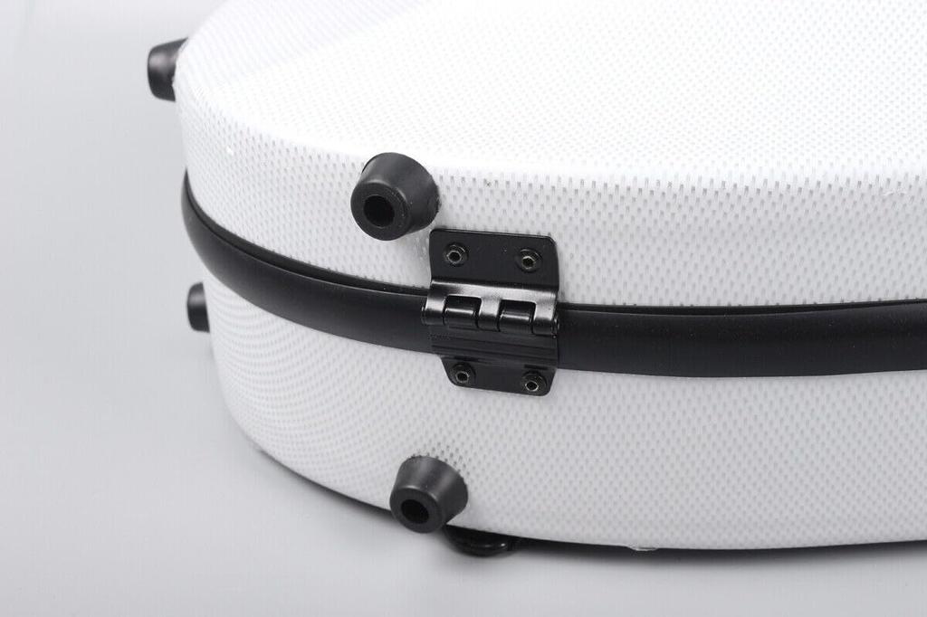 YoungMonic A Heavy-Duty, Ultra-Lightweight Carbon Fiber Violin Case for 44 Full-Size Violins, Weighs Approximately 2kg (White)