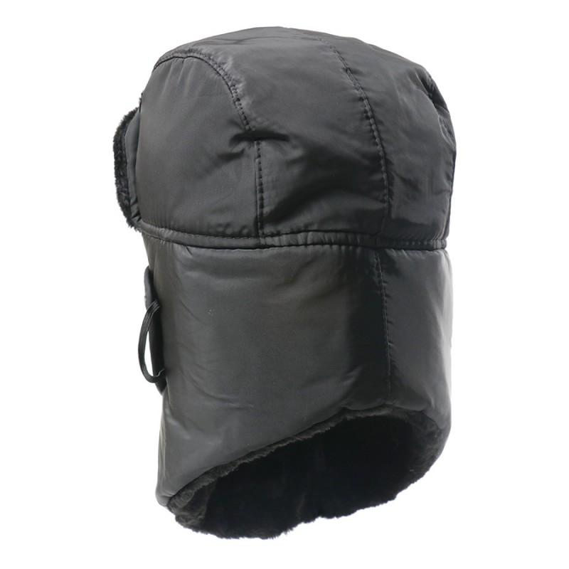 Winter Fleece-Lined Unisex Outdoor Beanie Hat With Detachable Face Mask Windproof Warm Ski Cap