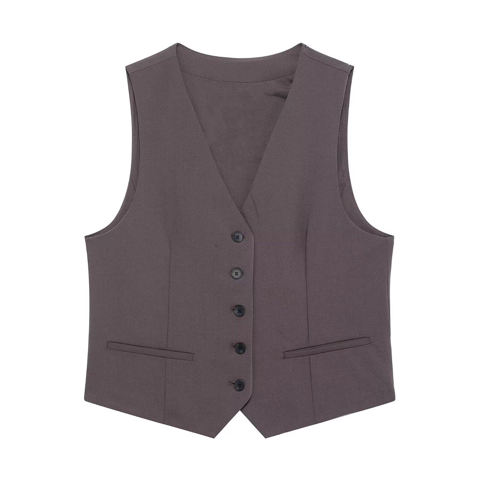 

Spring 2025 Women s Commuter V-Neck Tie Vest Large