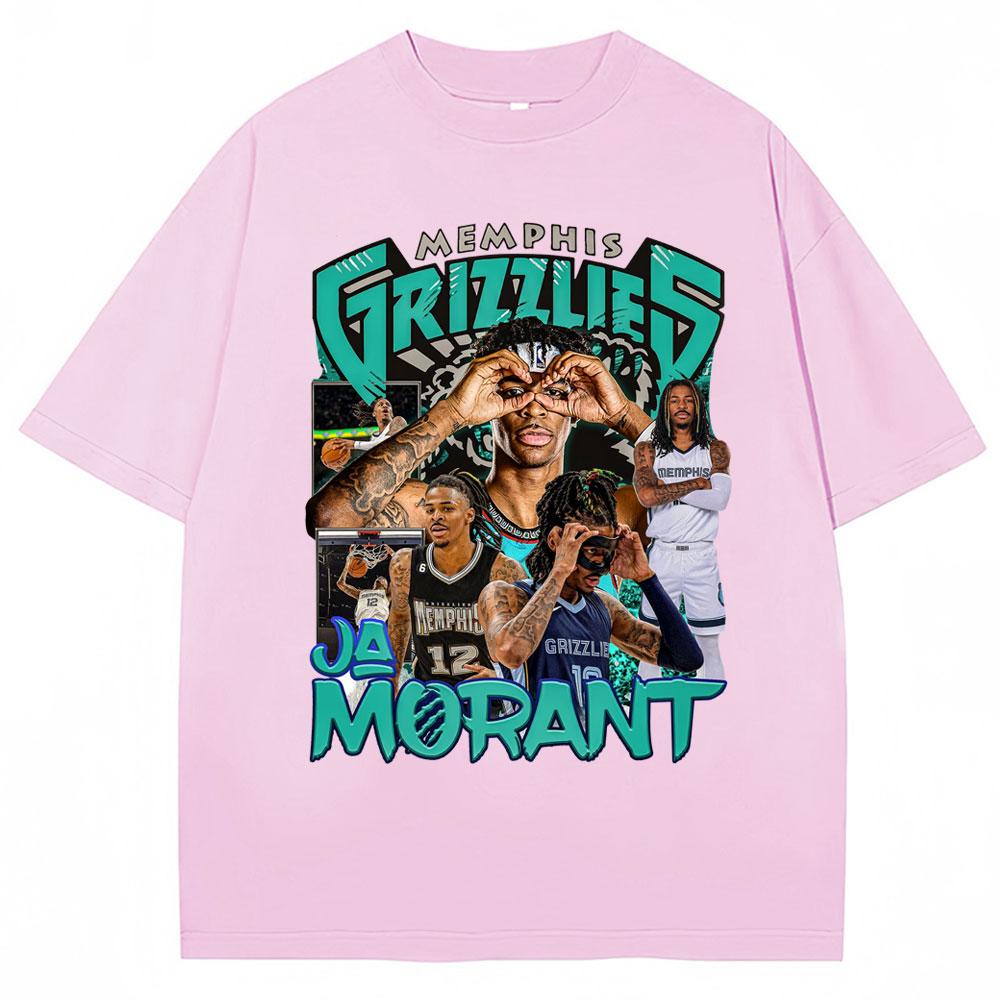 Ja Morant 12 Memphis Graphic T Shirt Basketball Fans Gifts Short Sleeve Vintage Unisex Women Harajuku Fashion Tshirts Streetwear