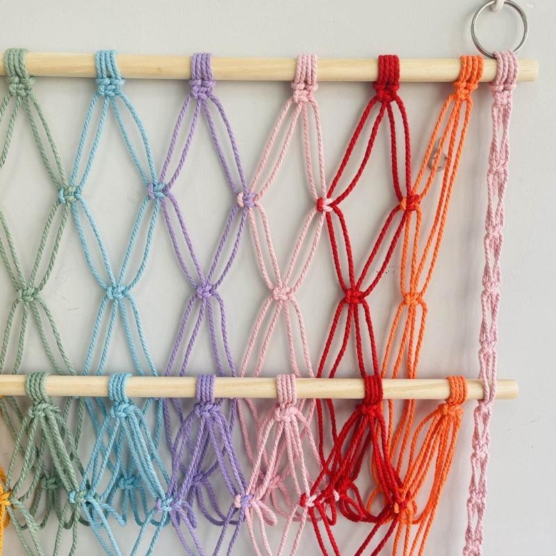 3 Layer Toy Storage Net Rack Practical Woven Hanging Shelf Convenient Plush Toys Organizer for Animal Toy Enthusiasts