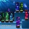 Creative Medium-Sized LED Jellyfish Mood Light - USB Powered, Color-Changing Cylindrical Lamp