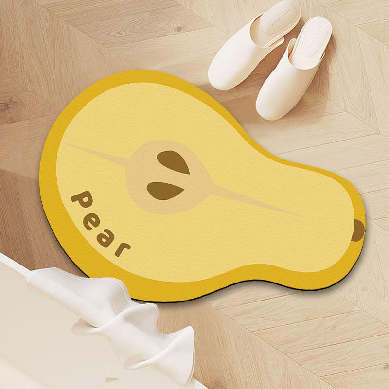Cartoon Bathroom Floor Mat Water-Absorbing Quick-Drying Diatom Mud Floor Mat Household Bathroom Door Wear-Resistant, Dirt-Resistant And Non-Slip Floor