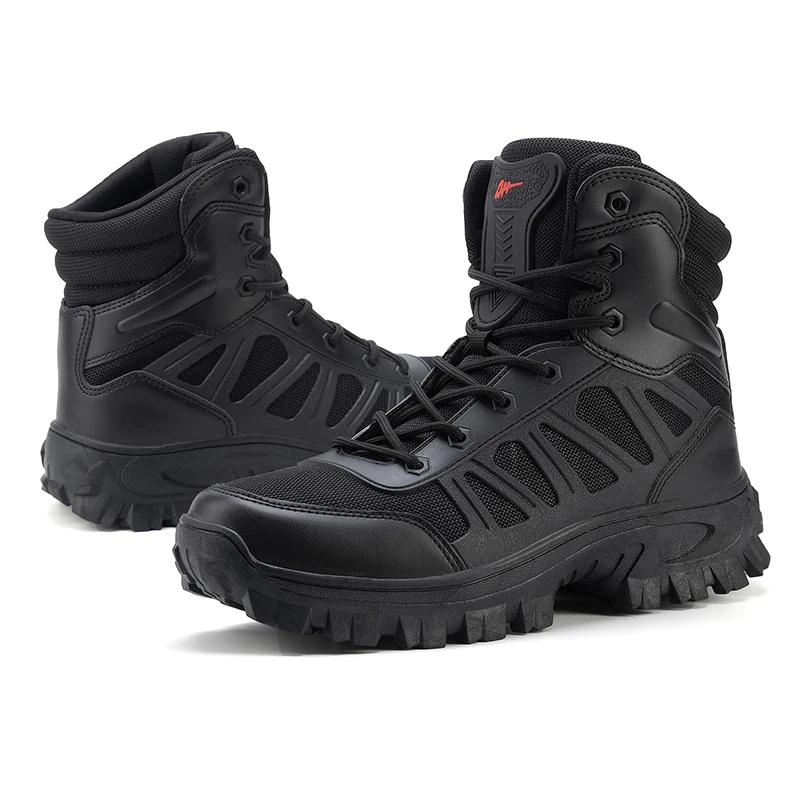 Fashion Men's Desert Outdoor Military Boots Casual Fashion Single Shoes Hiking Boots Battle Tourist Mountain Climbing Shoes