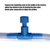 10pcs Fish   Tee Connector 3 Way Pump  line Tube   Volume Adjust Control Valve for 0.2in Hose