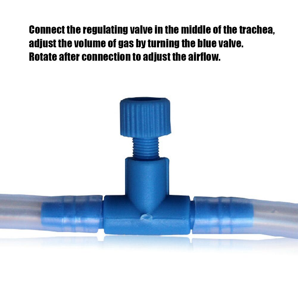 10pcs Fish   Tee Connector 3 Way Pump  line Tube   Volume Adjust Control Valve for 0.2in Hose