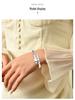 Goldene Schuppen Schlangenform Offener Federarmreif - Damen Trendiger High-End Armreif