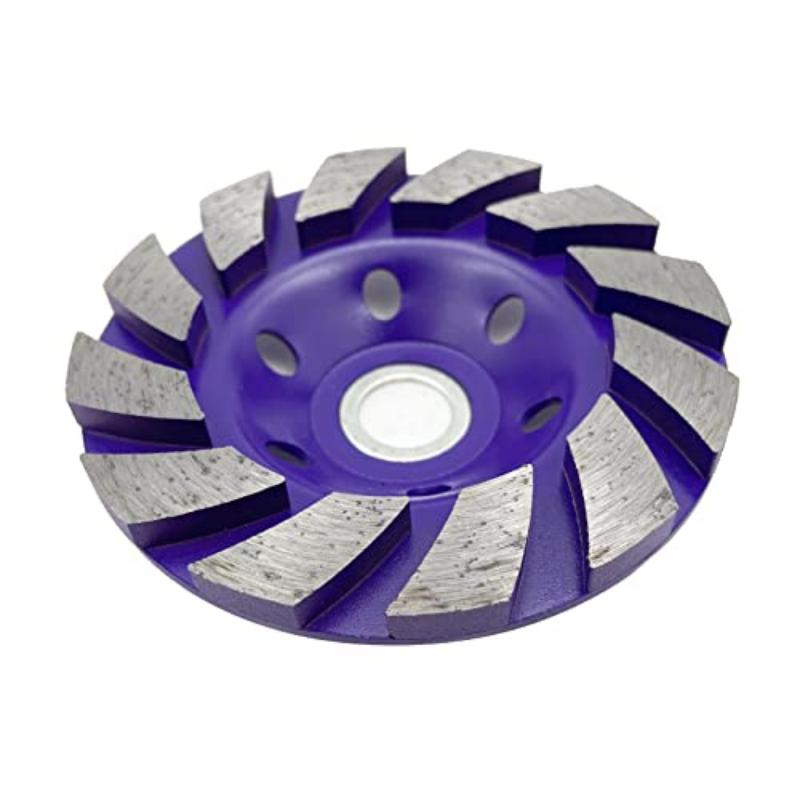 1pc 4 Inch Diamond Cup Wheel Concrete Grinding Wheel with 12 Segments Abrasive Wheel for Angle Grinder, Concrete, Bricks, Granite, Stone, Marble