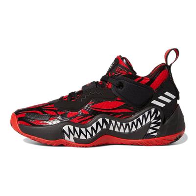 D.O.N. Issue #3 J Cushioning, Wear Resistant Mid Top Basketball Shoes Black Red Sneakers GZ5494