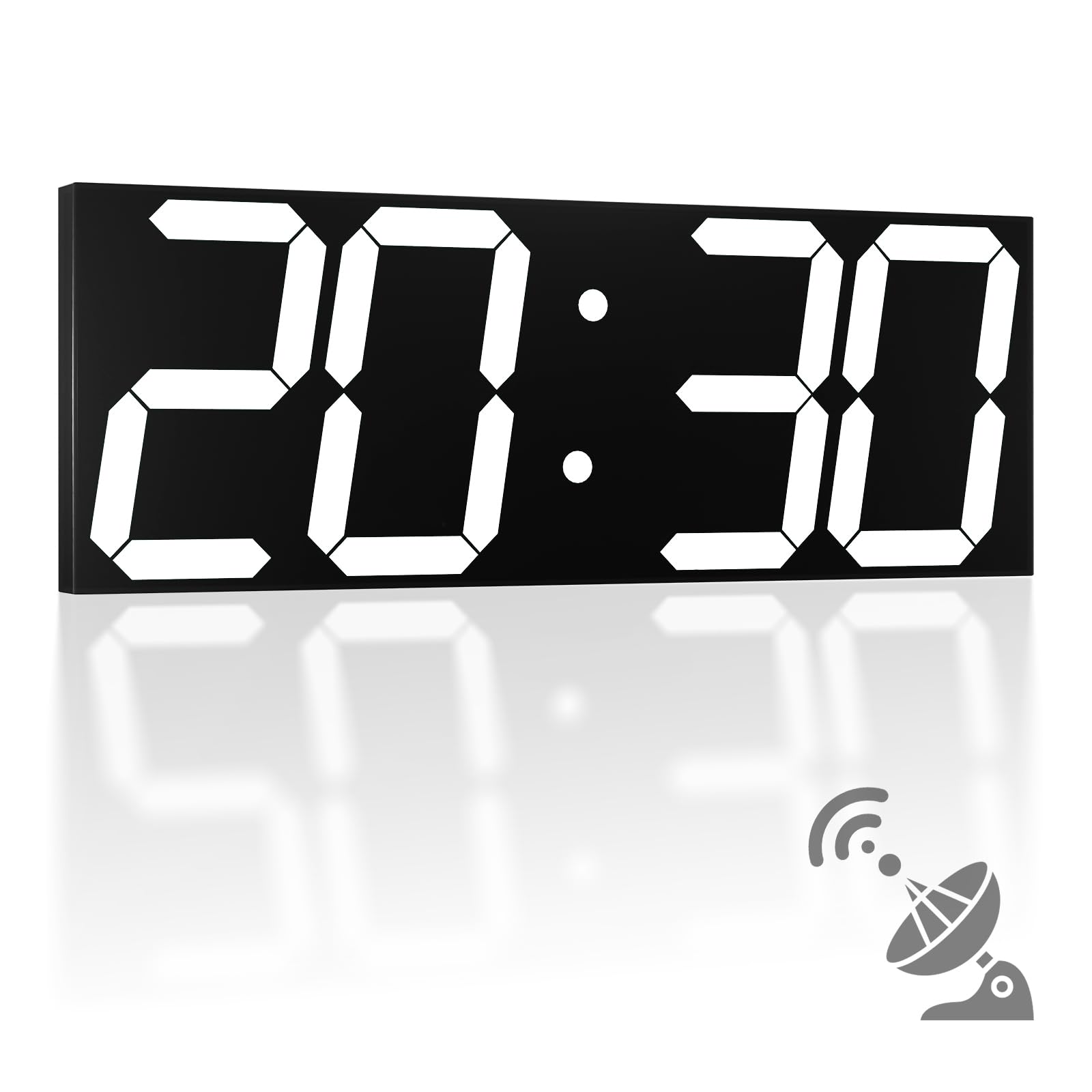 

CHKOSDA Automatic Digital Wall LED Digital Clock with Large Multifunctional Wall Clock with Alarm and Adjustable Brightness Automatic Time белый