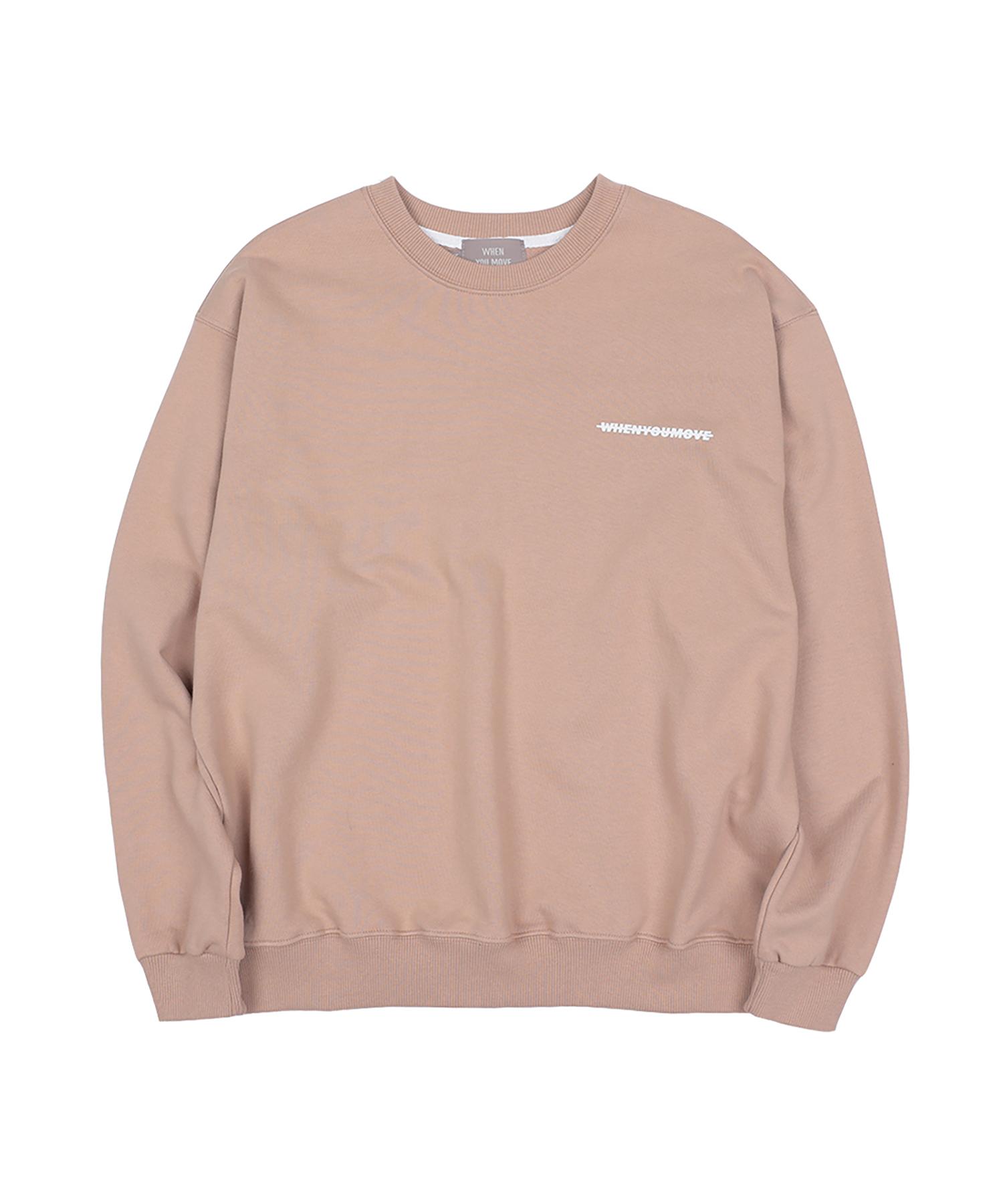 When You Move Essential Logo Sweatshirt Casual Beige L