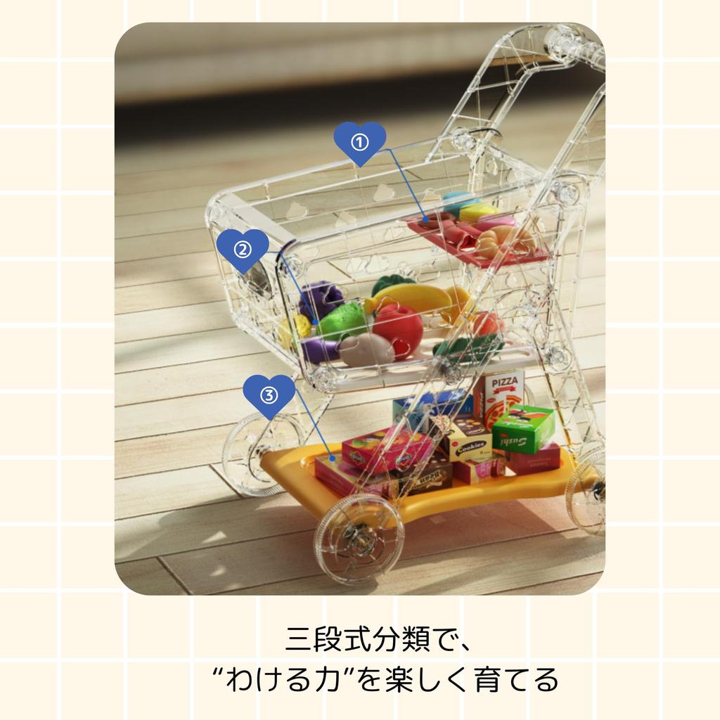 NASSIA Mini Shopping Cart Toy Supermarket Push Cart Deluxe