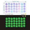 Iridescent Glow-in-the-Dark Star Stickers for Kids' Room, Bedroom, Party, or Window Decoration
