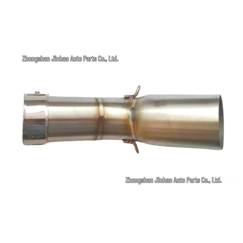 Modification de la section intermédiaire d'échappement de moto Phantom 255S en acier inoxydable (Non destructif)