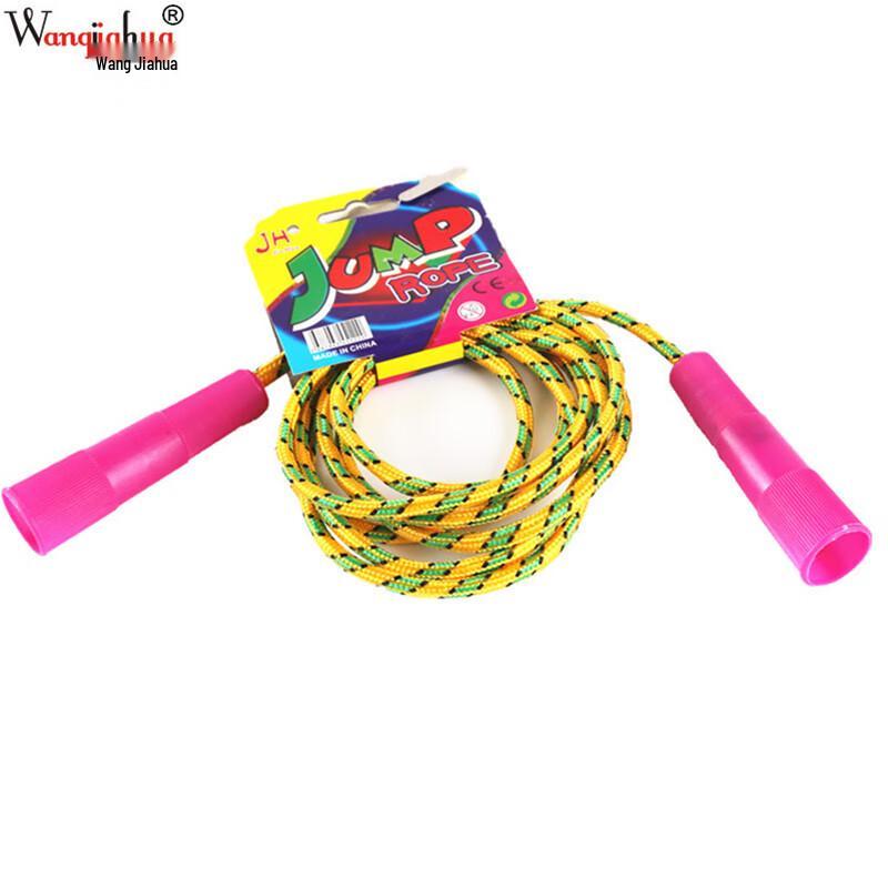 Colorful Woven Cotton Rubber Jump Ropes for Kids (2-Pack)