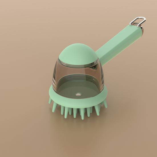 Pet Bath Brush with Shampoo Dispenser Dog Shower Brush Gentle Massage Pet Brush for Dogs And Cats Bath Shower Tool