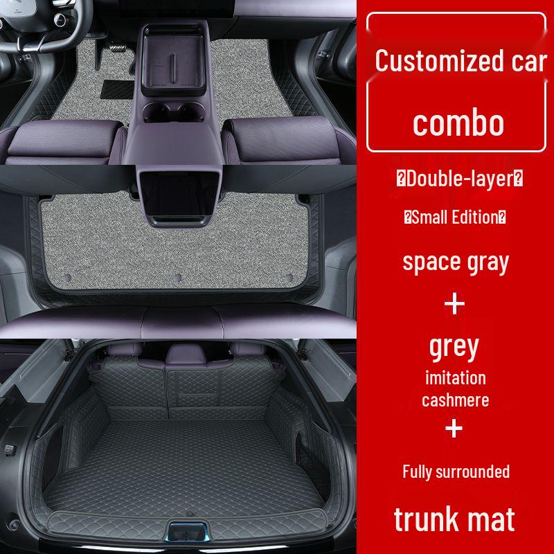 Xiaopeng P7+ Double Layer Full Coverage Floor Mats for Interior Decoration and Modification