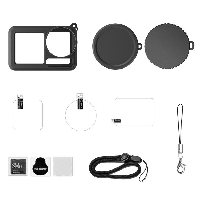 Silicone Protective Cover For Action 5pro Action Camera With Anti Scratch Lens Cover And Wrist Strap Accessories