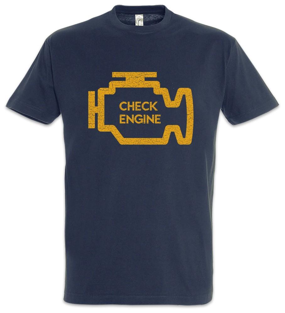 Check Engine T-Shirt Race Racing Car Driver Racer Petrol Head Fun Love Addiction