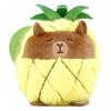 Avocado Fluffy Capybara Plush Keychain Unique Pineapple Bag Charm 12cm Soft Toy