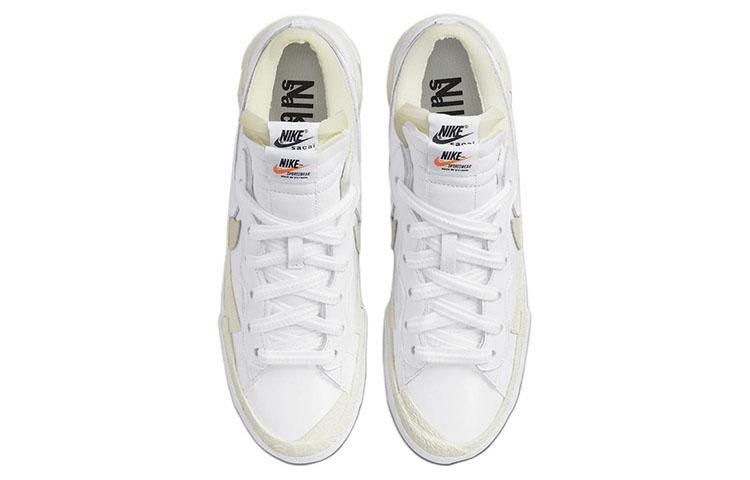 Nike Blazer Low Sacai Λευκό Δέρμα Πατέντας DM6443-100