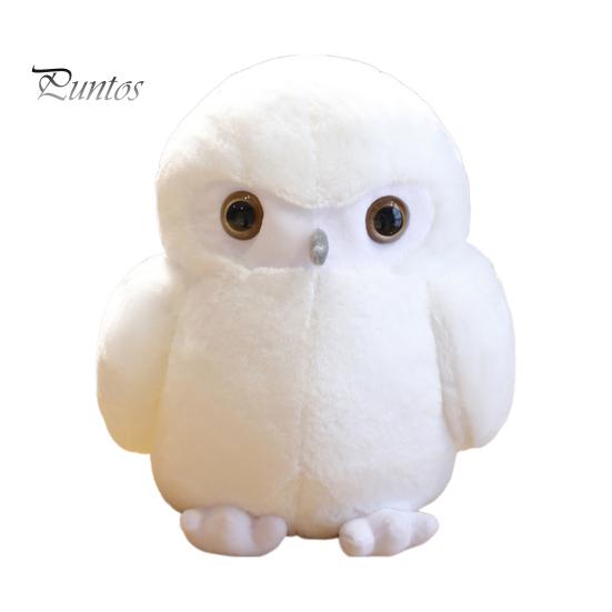

Плюшевая игрушка «Ночная сова», белая, коричневая птица, плюшевая кукла, подушка для дома, офиса, спальни, украшение для детей и взрослых, подарок на Рождество и день рождения L белый