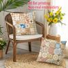 1/4pcs Vintage Moroccan Tile Print Throw Pillow Covers Soft Decorative Cushion Cases for Sofa Bedroom Living Room Cushion Cover