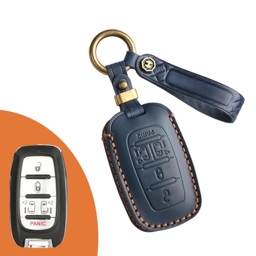 Leather Car Key Cover Is Suitable for Chrysler Dajielong Commercial Vehicle Special Leather Protective Cover