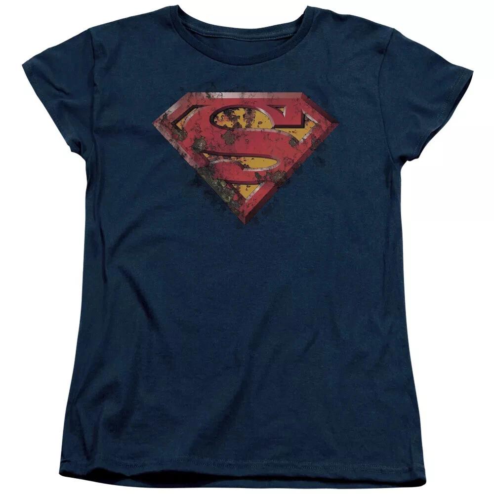 Superman  Rusted Shield  Women s T-Shirt L