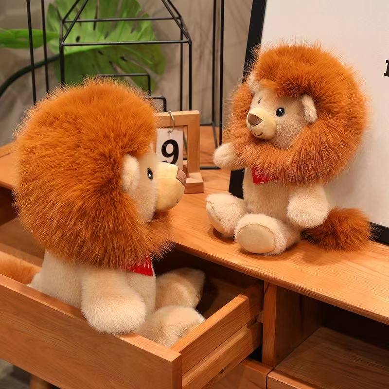 Latest Simulation Lion King Doll Kawaii Plush Toy Handmade Doll Cartoon Anime Cute Children's Birthday Gift Doll Halloween