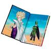 Carnet - dragon ball z - cell final battle - noir - lumières - ligne simple