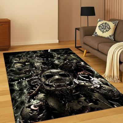 3D F-FNAF Spill Tegneserie Teppe Teppe for Soverom Stue Sofa Dørmatte Hjemmeinnredning, Barne Spillområde Teppe Sklisikkert Julegave