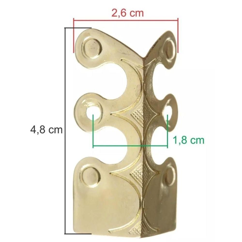 6 PCS Skirting Base Board Brass Corner Guard 6 PCS Corner Protectors  Home Furniture