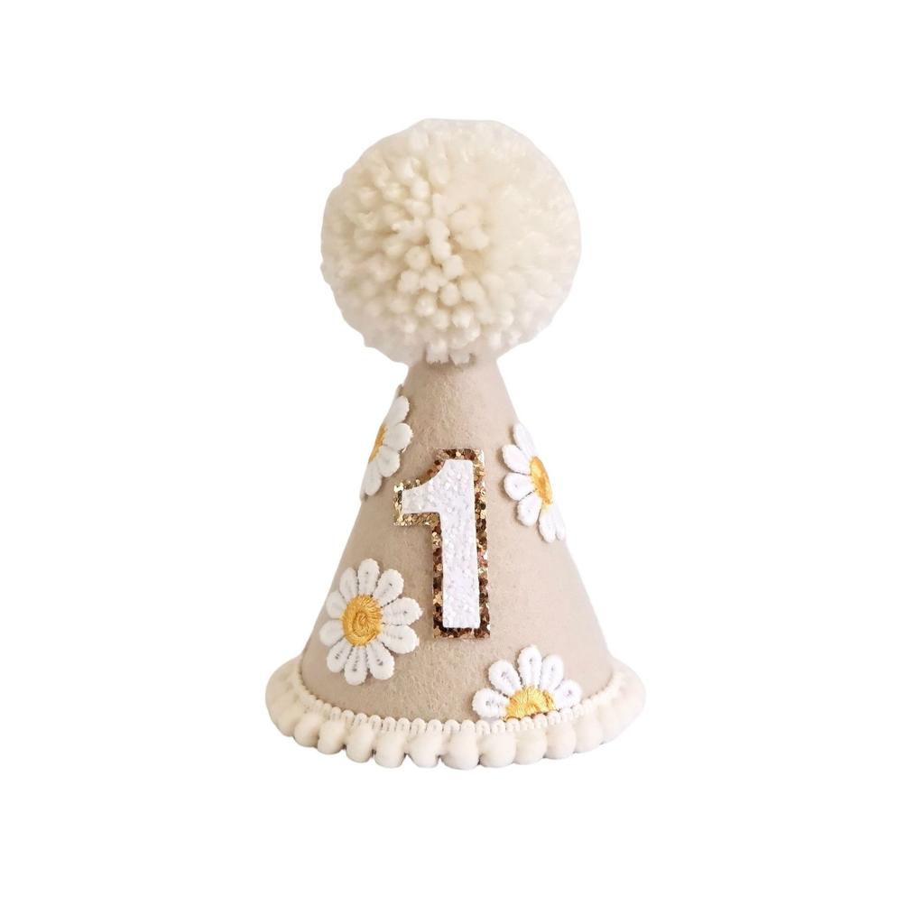 Geburtstagshut, Kinderschleife, Erdbeere, Gänseblümchen-Babyhut, Geburtstagsparty-Zubehör, Fotos, Requisiten, Dekorationen, Weihnachtsgeschenke