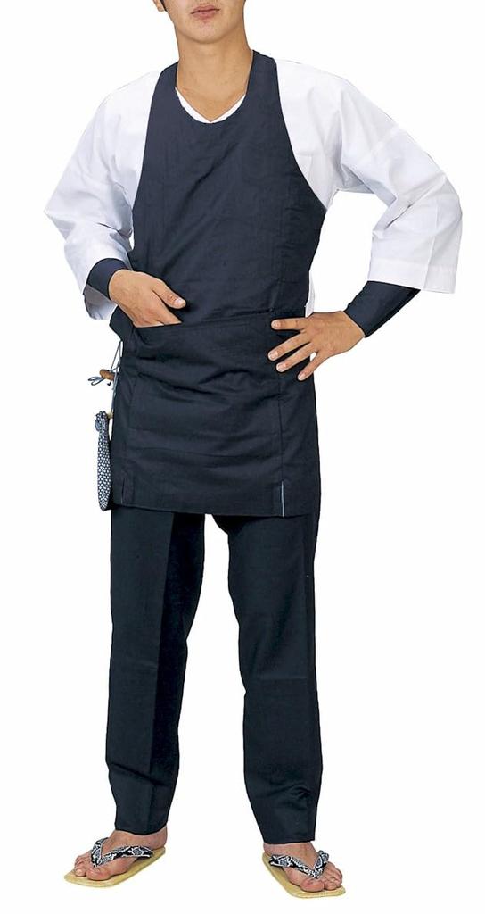 [Asakusa Kimono City] Hara-kake (Dance Festival Costume Hara-kake) (Navy Blue, LL)