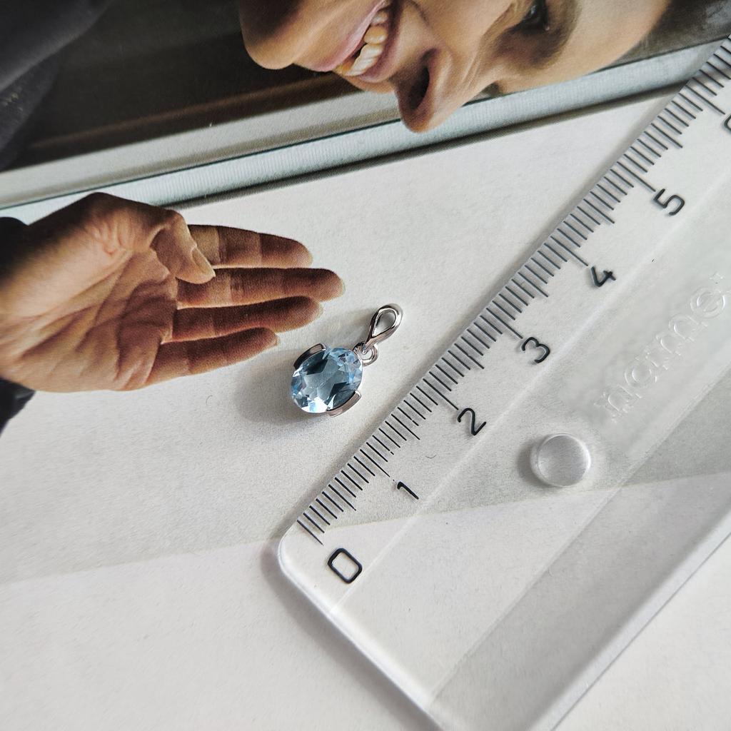 Серебряная подвеска с топазом 1.442ct (2207139)
