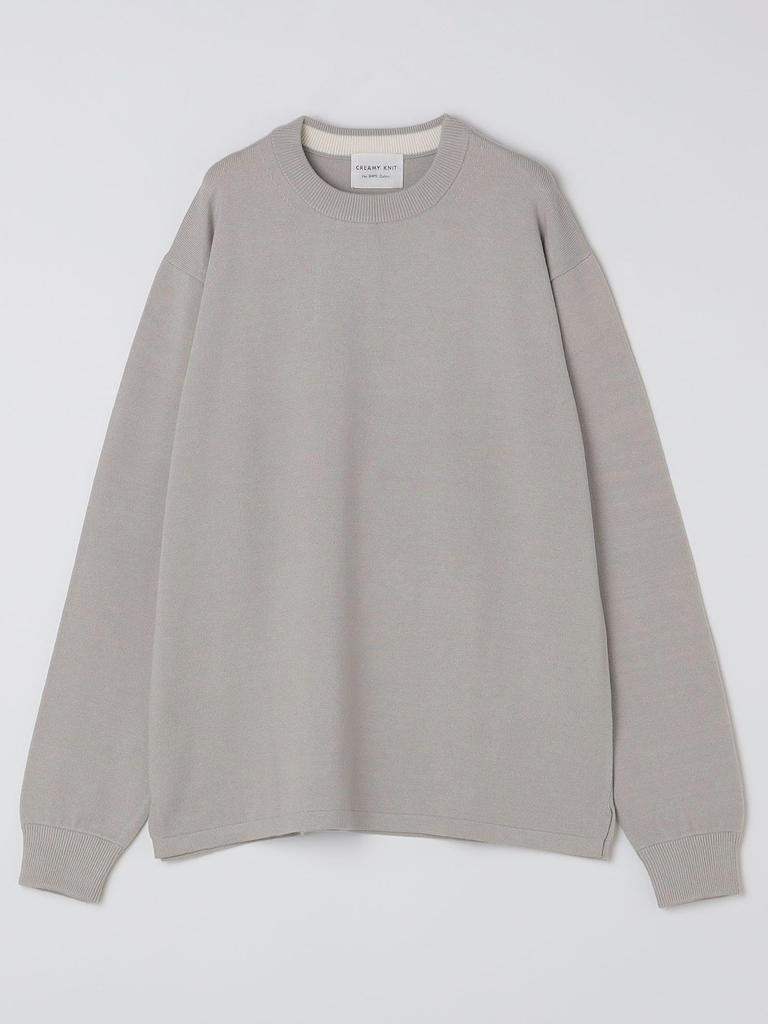Ships Colors Creamy Crew Neck Knit, Machine Washable, 216060006, Light Gray, X-Large